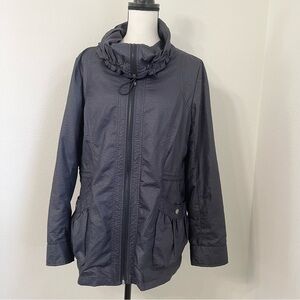 Liz Claiborne Drawstring Waist Lightweight Jacket Size L